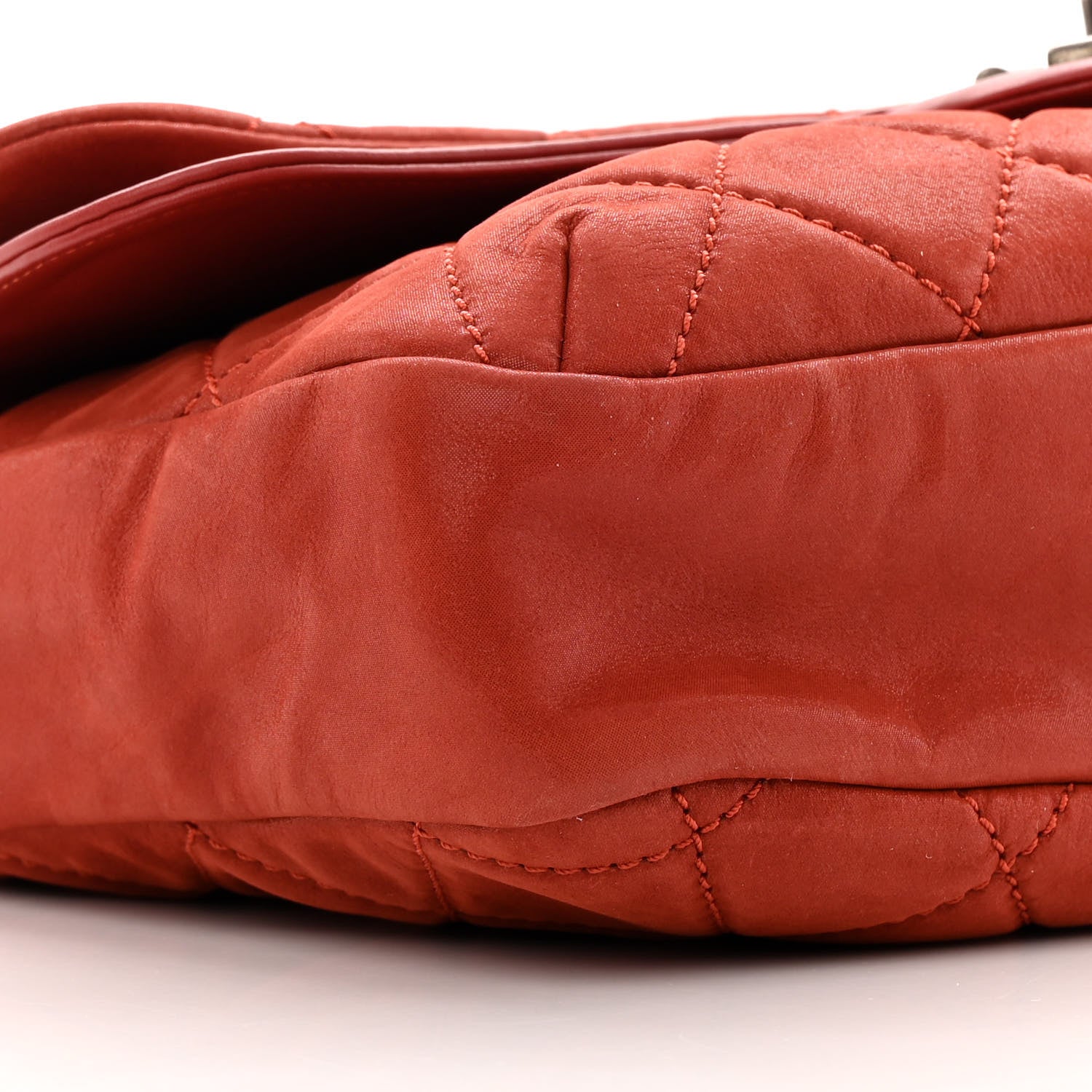 Chanel Iridescent Calfskin Jumbo In the Mix Double Flap Red 10 of 14