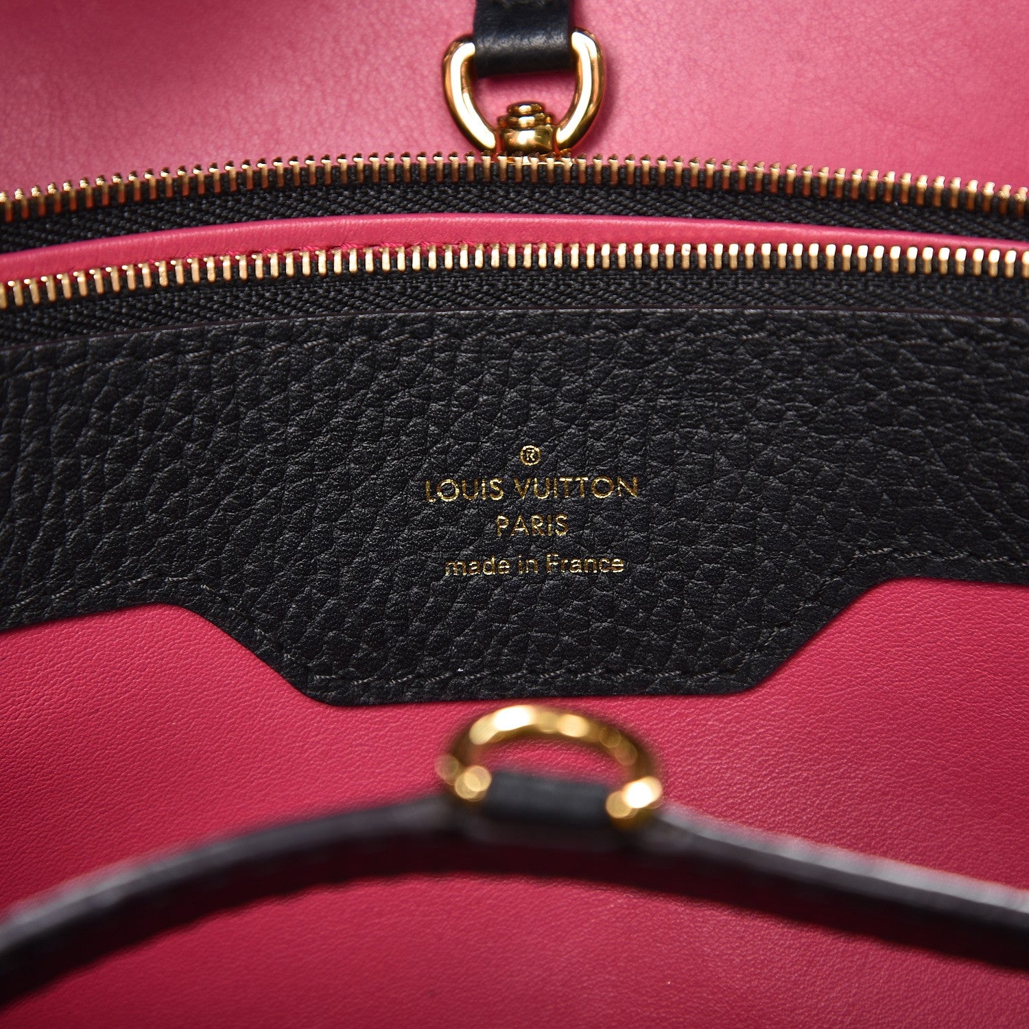 Louis Vuitton Taurillon Capucines GM Black 6 of 11