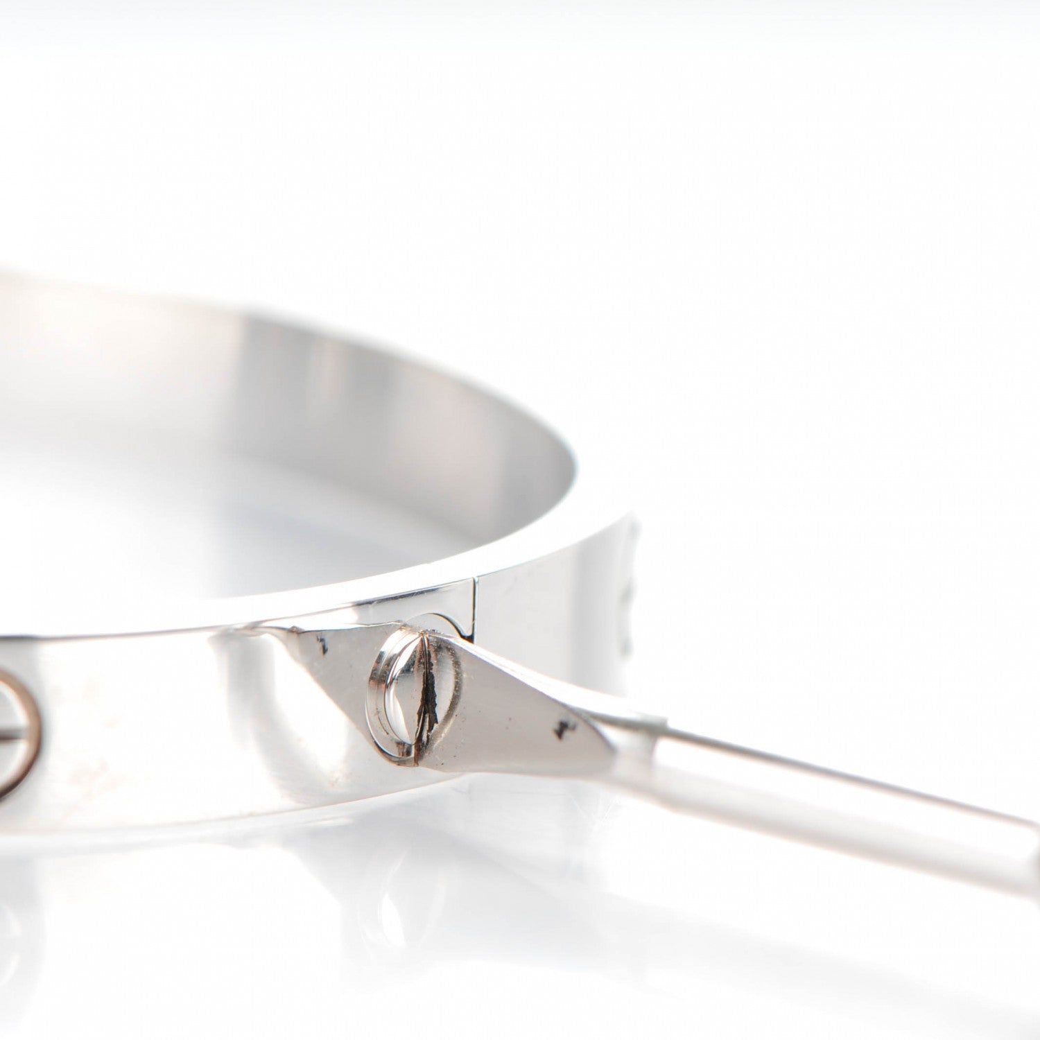 Cartier 18K White Gold LOVE Bracelet 17 6 of 6