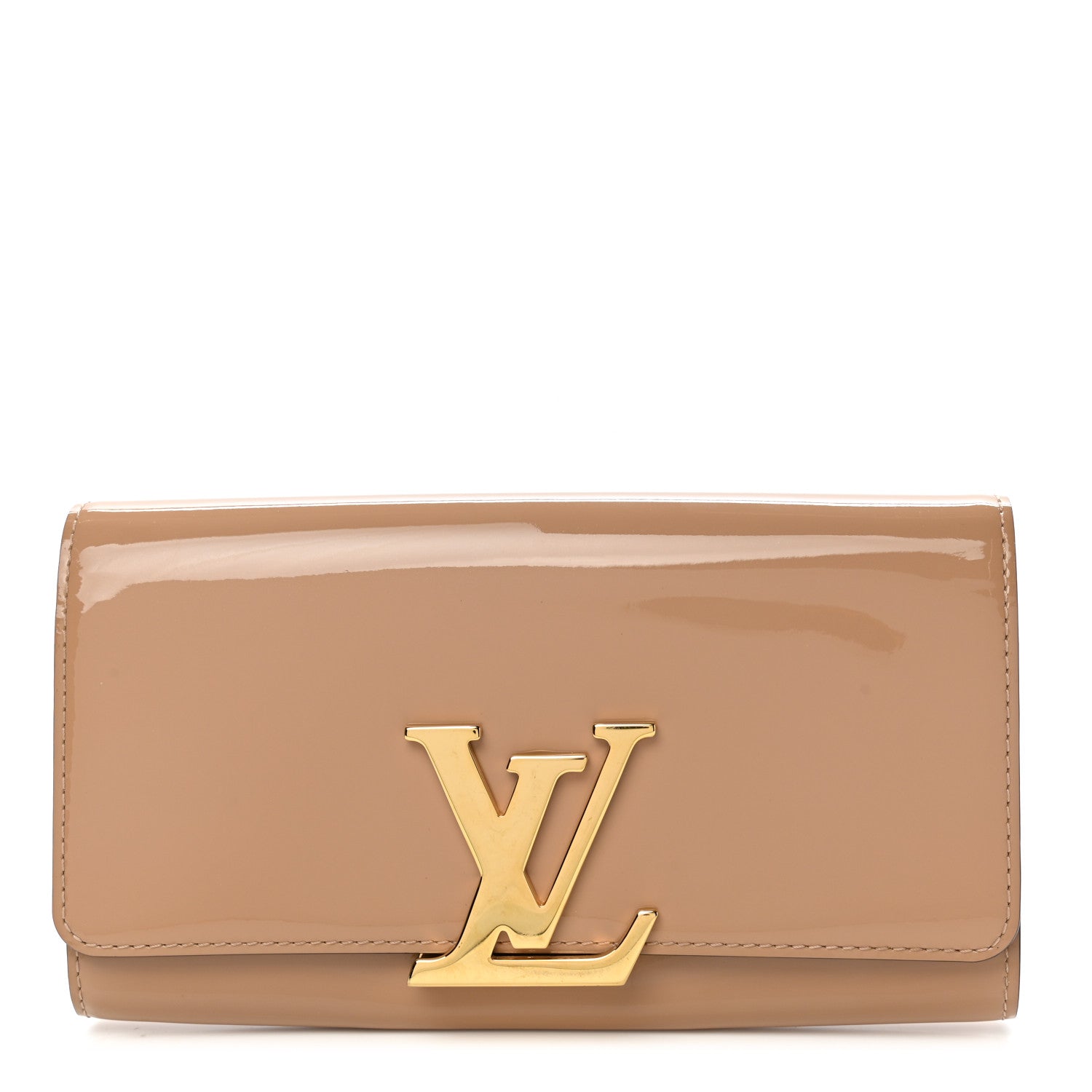 Louis Vuitton Patent Louise Clutch Nude 1 of 9