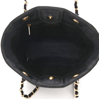 Chanel Mixed Fibers Calfskin Mini Deauville Tote Black 5 of 11