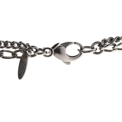 Chanel Double Chain CC Necklace Silver 4 of 6
