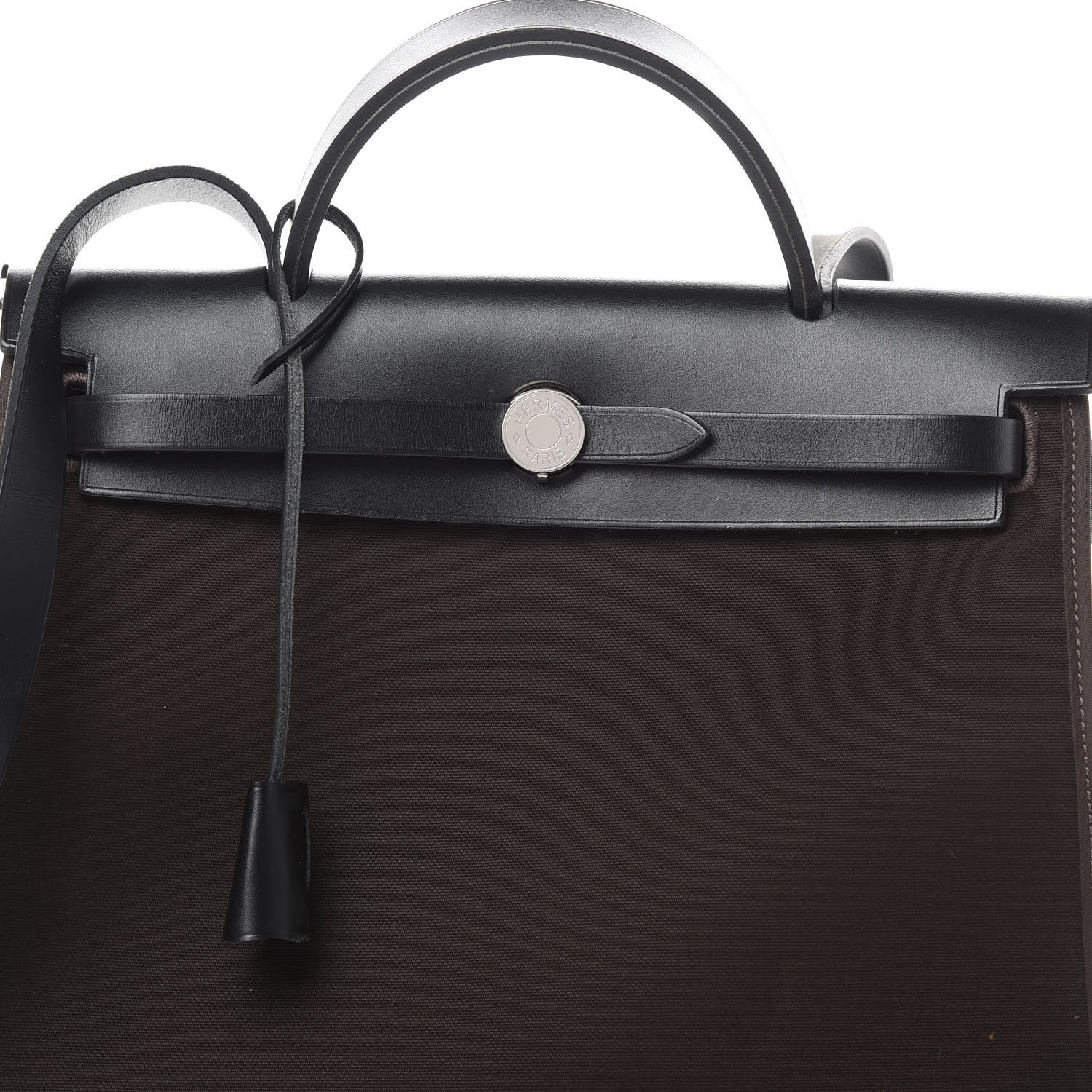 Hermes Toile Vache Hunter Herbag Zip 31 PM Black Ebene 9 of 15
