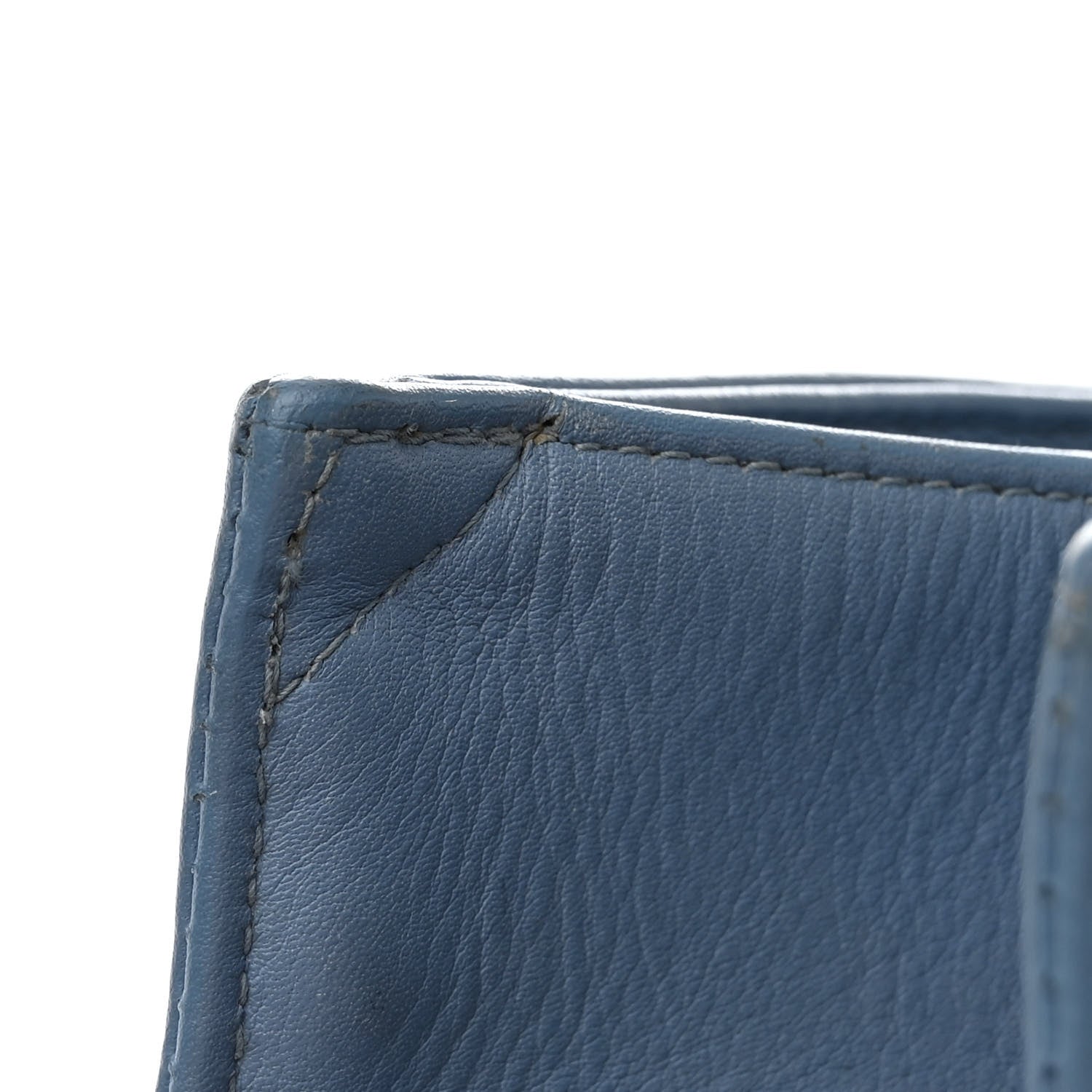 Chanel Lambskin Jumbo CC Shoulder Bag Blue 11 of 11