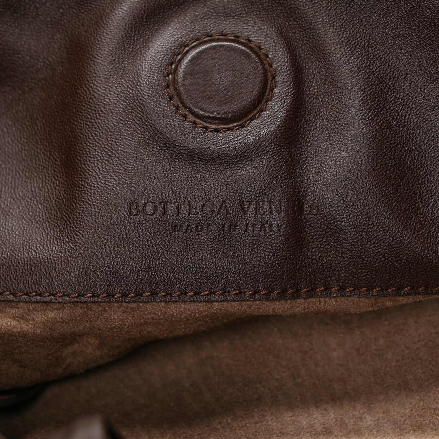 Nappa Intrecciato Medium Campana Hobo Ebano