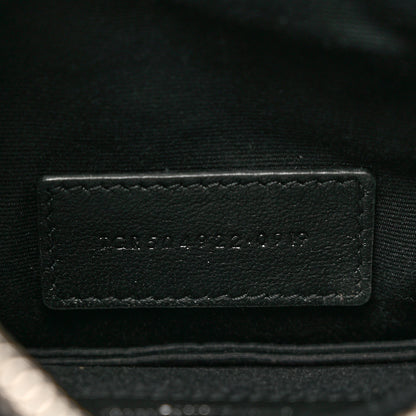 Saint Laurent Grain De Poudre Chevron Monogram Bill Pouch Black 6 of 7