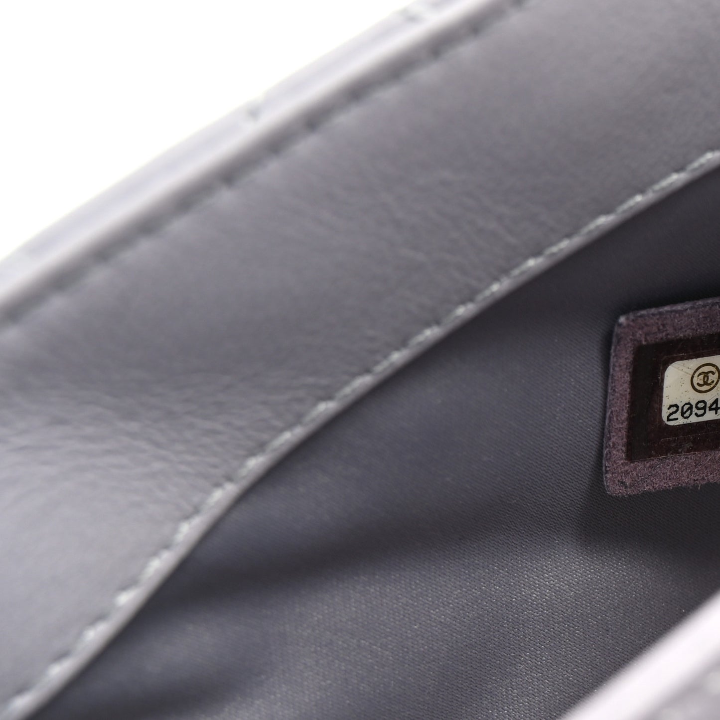 Lambskin Quilted By 4 Flap Crossbody Grey