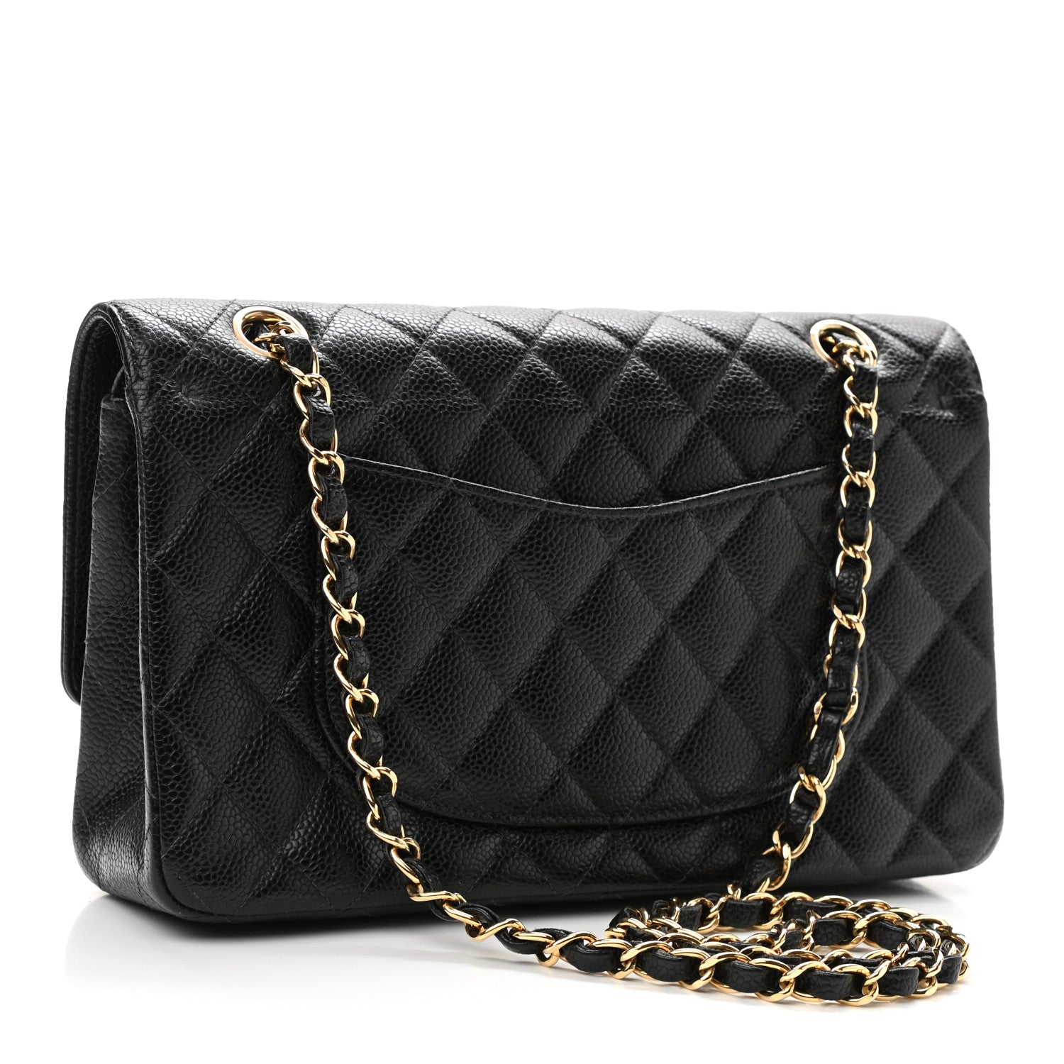 Chanel Caviar Quilted Medium Double Flap Black 3 of 15