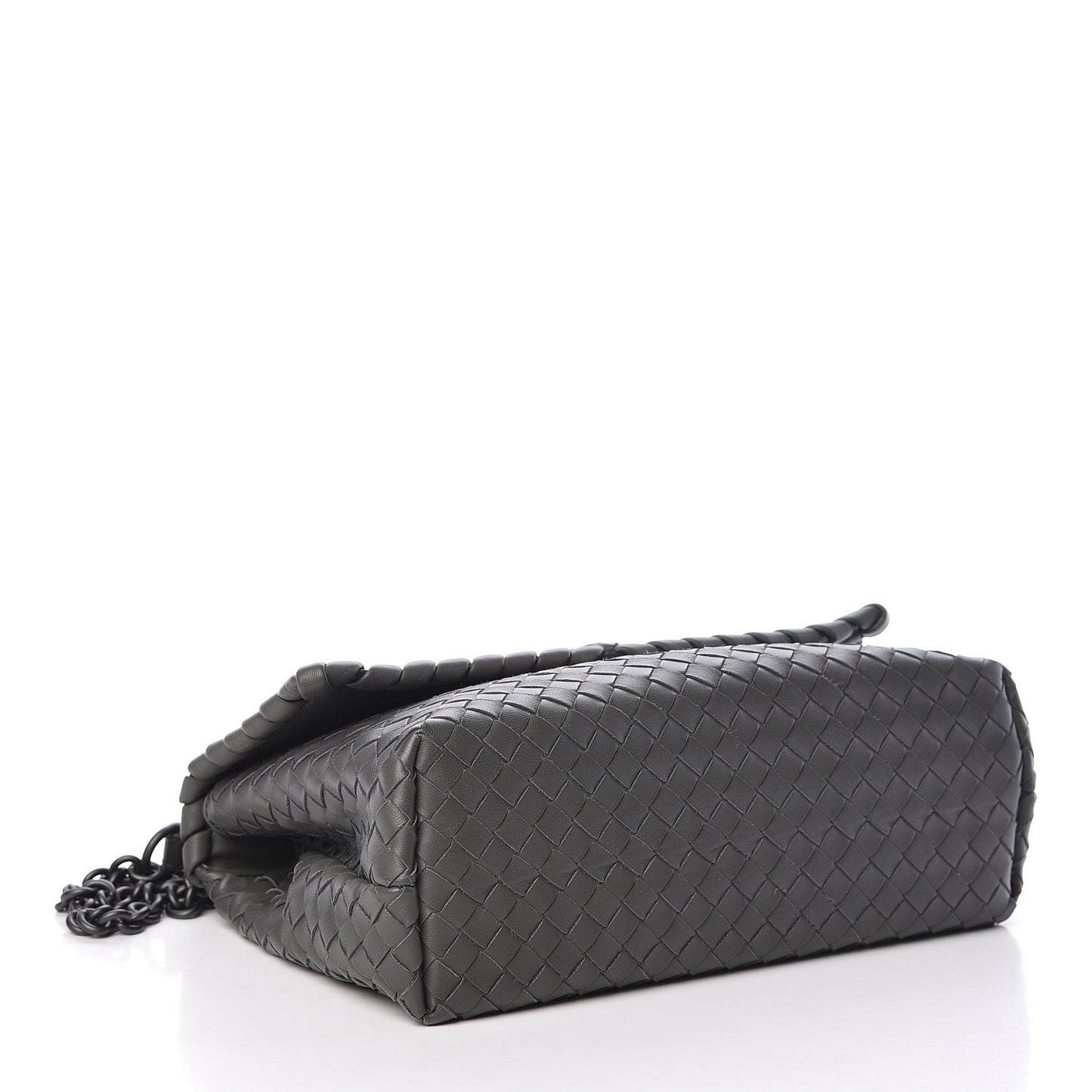 Nappa Intrecciato Medium Olimpia Bag Light Grey