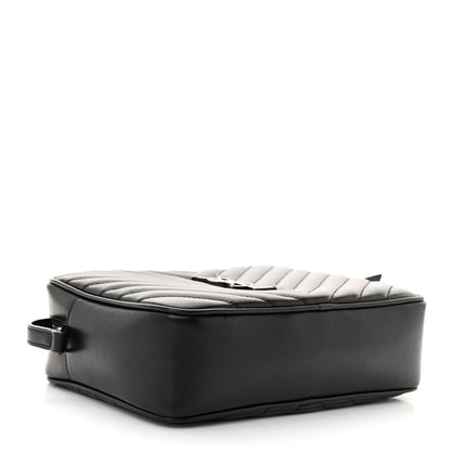 Saint Laurent Calfskin Matelasse Monogram Lou Camera Bag Black 4 of 11