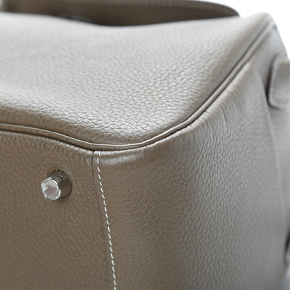 Hermes Taurillon Clemence Lindy 26 Etoupe 10 of 14