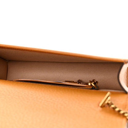 Gucci Polished Raffia Textured Dollar Calfskin Houndstooth Mini Diana Chain Bag Natural Sun Oil Mystic White 4 of 9