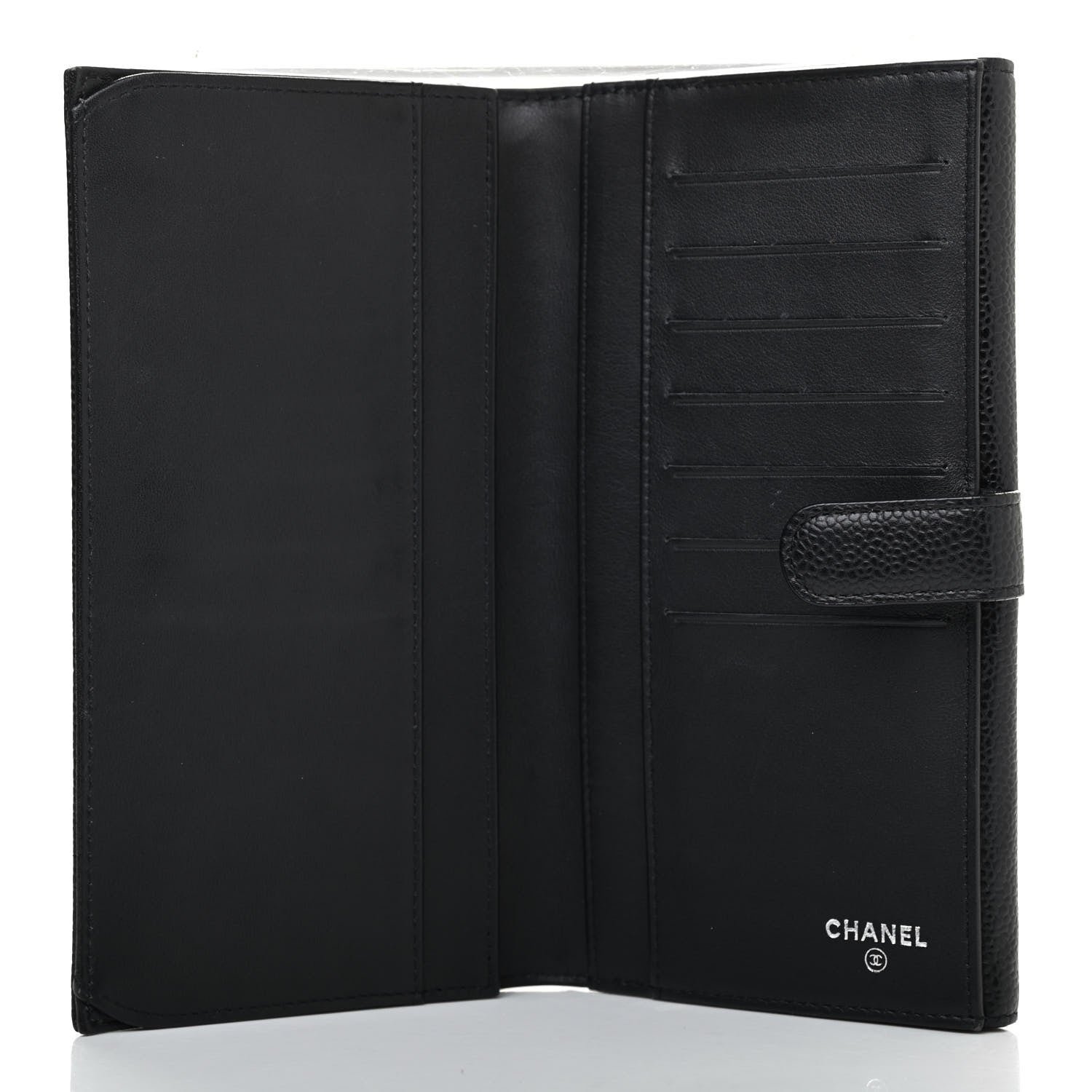 Chanel Caviar Timeless CC French Long Wallet Black 4 of 4