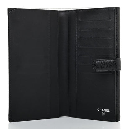 Chanel Caviar Timeless CC French Long Wallet Black 4 of 4