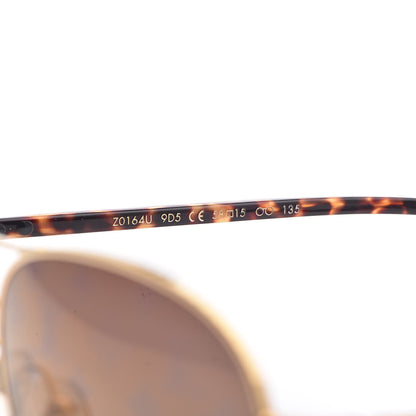 Louis Vuitton Conspiration Pilote Sunglasses Z0164U Gold 6 of 8