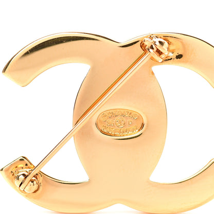 Chanel CC Turn Lock Brooch Gold 3 of 3
