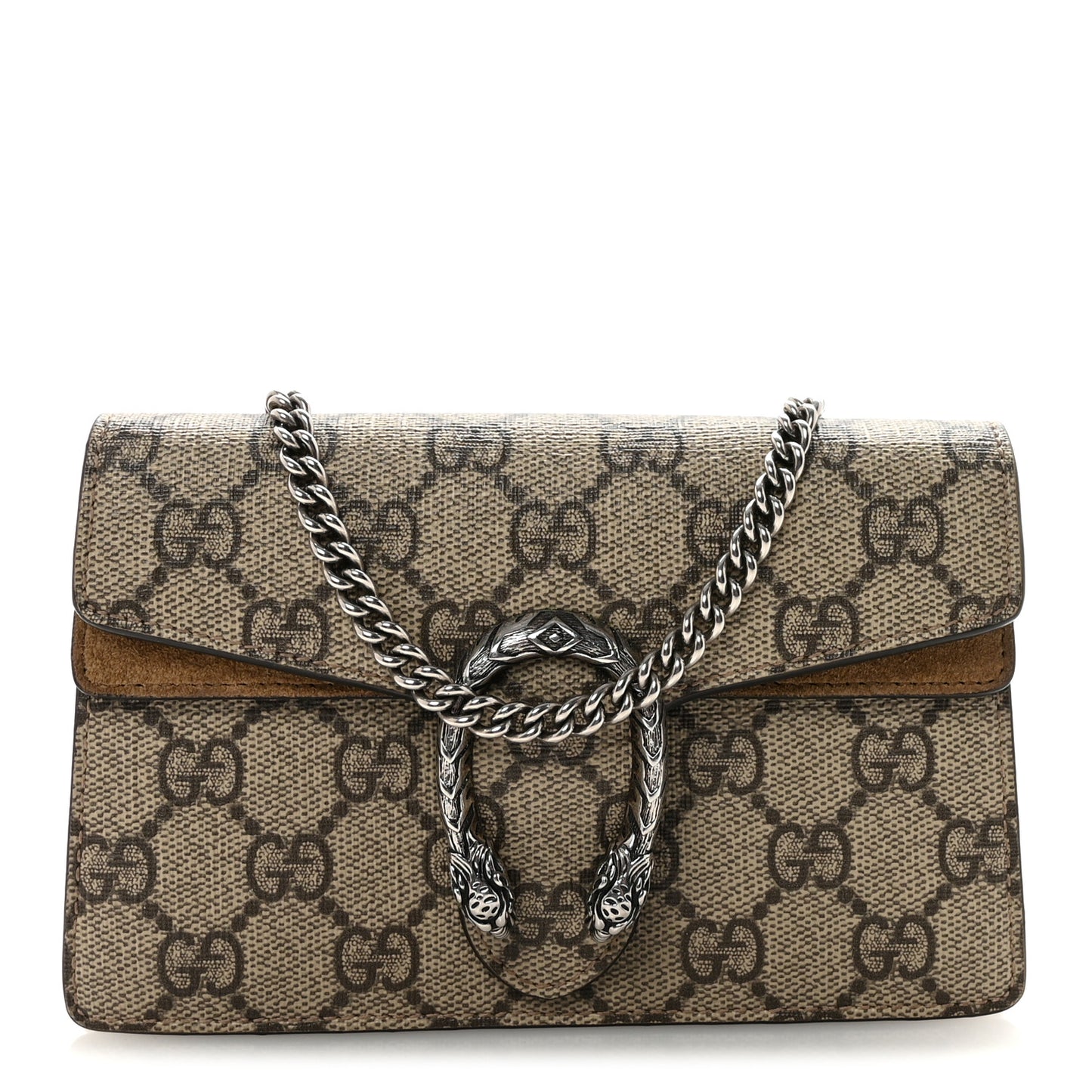 GG Supreme Monogram Super Mini Dionysus Shoulder Bag Taupe