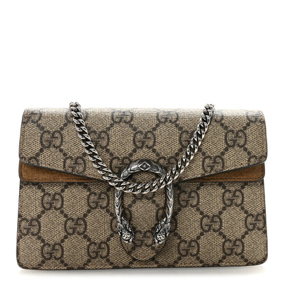 Gucci GG Supreme Monogram Super Mini Dionysus Shoulder Bag Taupe 1 of 10