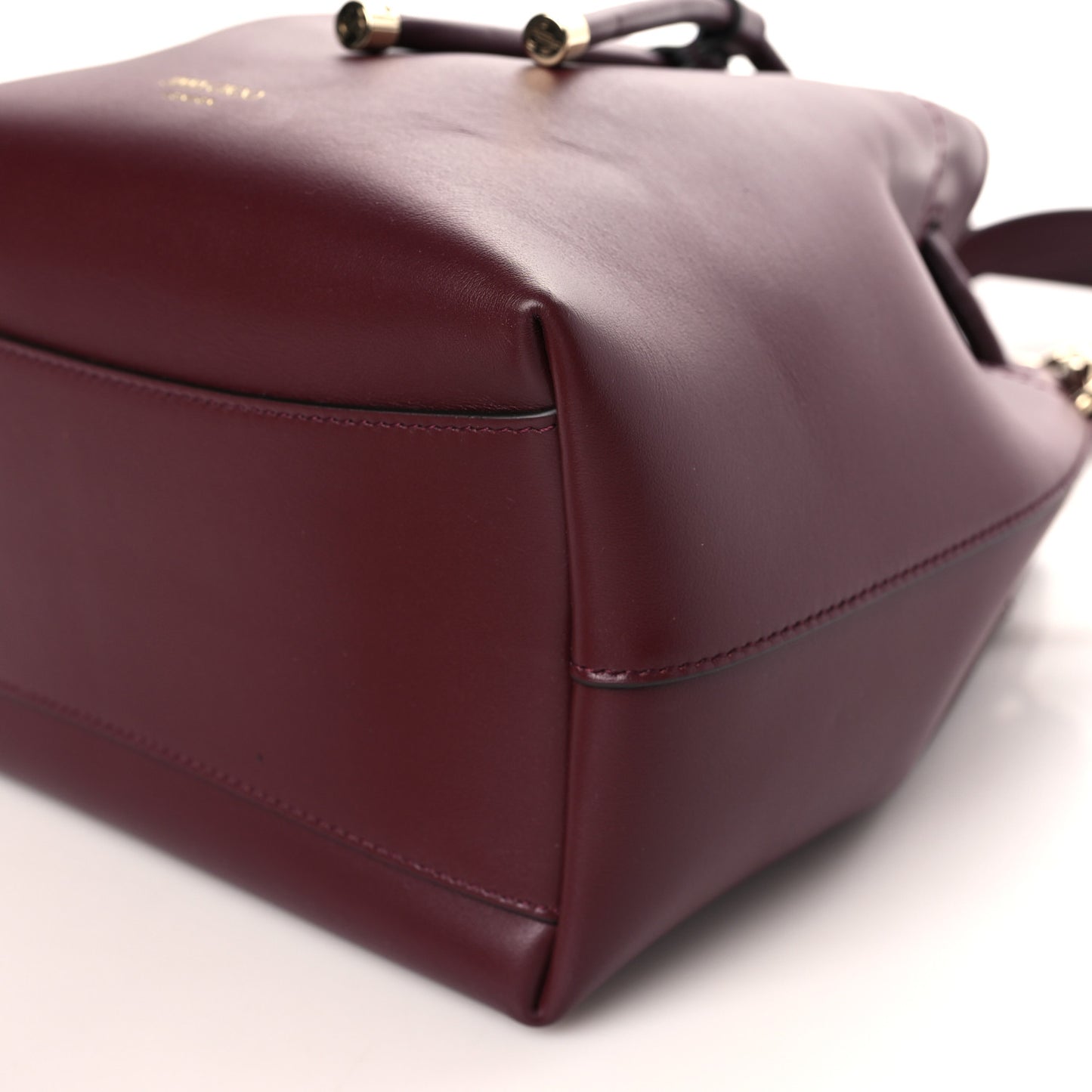 Calfskin Bon Bon Bucket Bag Burgundy