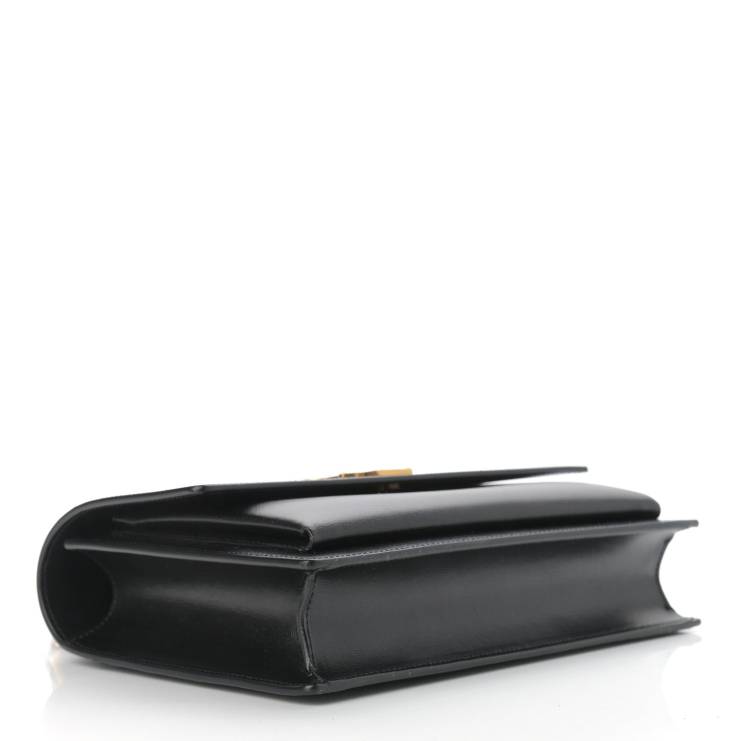 Smooth Calfskin Medium Monogram Sunset Satchel Black