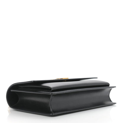 Saint Laurent Smooth Calfskin Medium Monogram Sunset Satchel Black 4 of 11