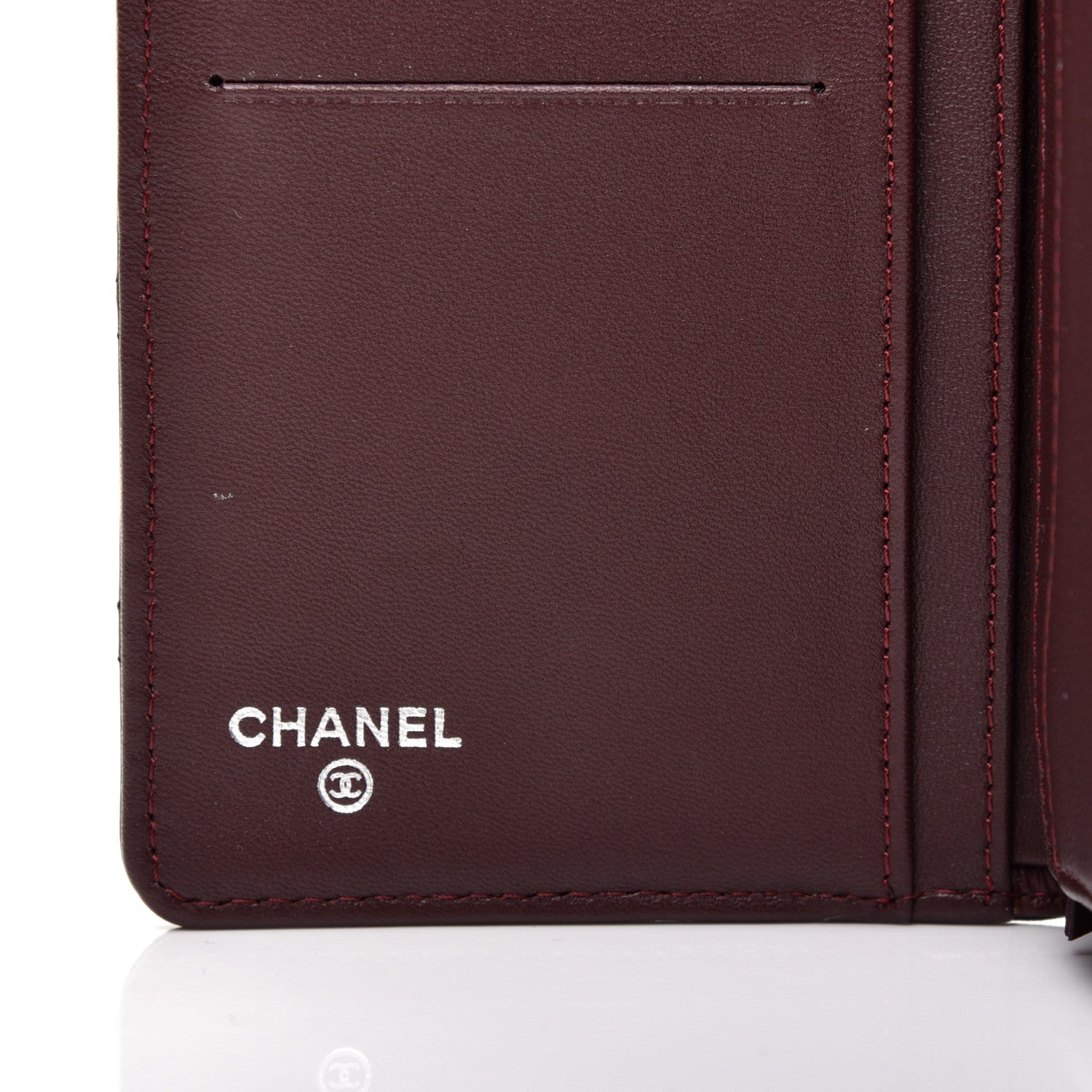 Chanel Lambskin Quilted Yen Wallet Black 6 of 8