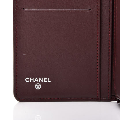 Chanel Lambskin Quilted Yen Wallet Black 6 of 8