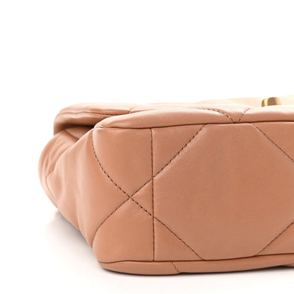 Chanel Lambskin Quilted Medium Chanel 19 Flap Brown 8 of 9