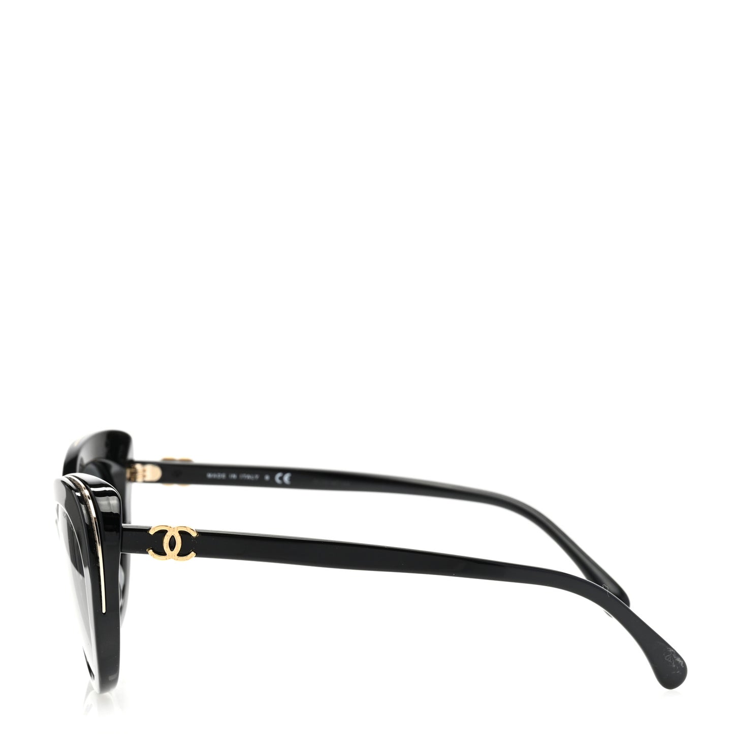 Acetate Cat Eye CC Sunglasses 5432-A Black