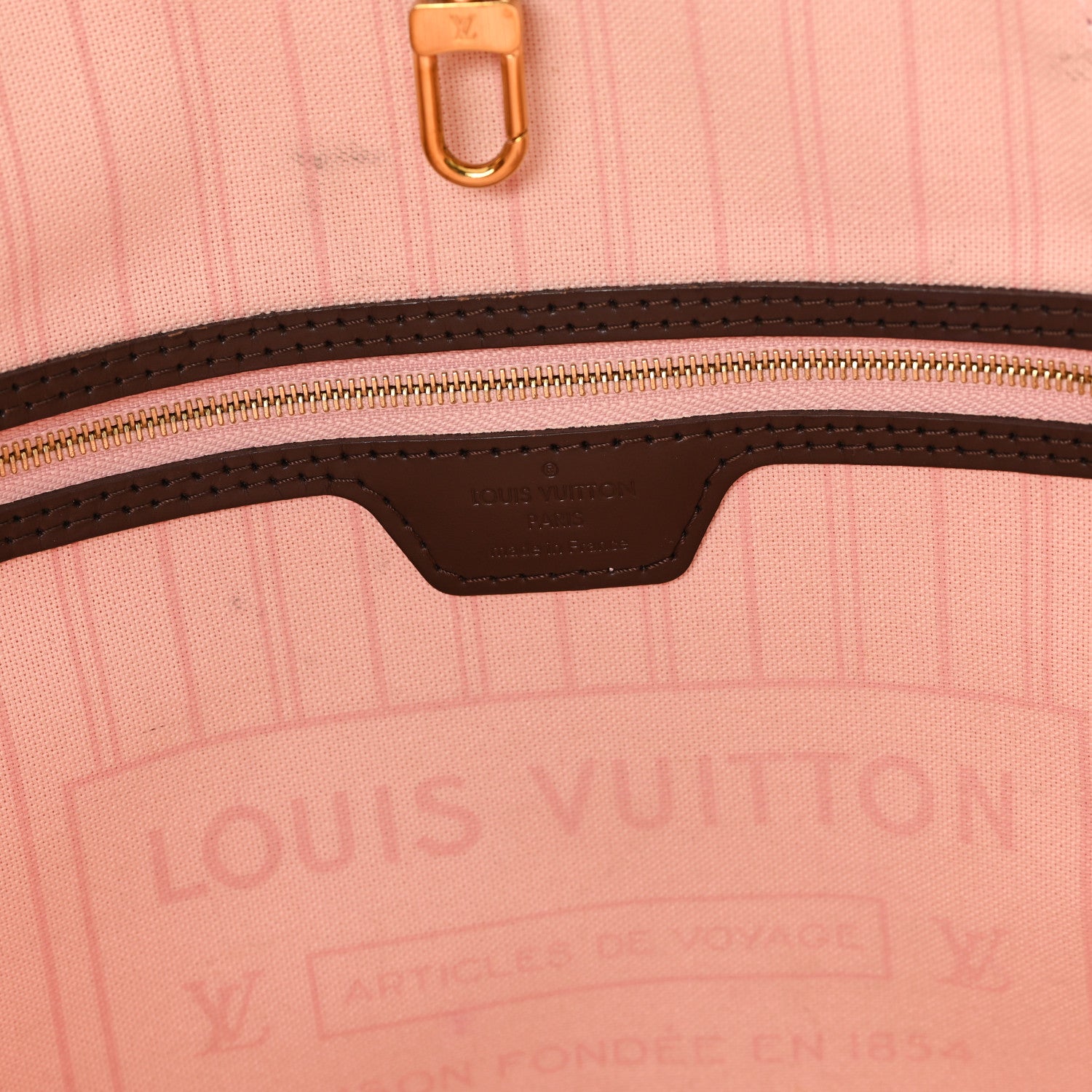 Louis Vuitton Damier Ebene Neo Neverfull MM Rose Ballerine 5 of 9