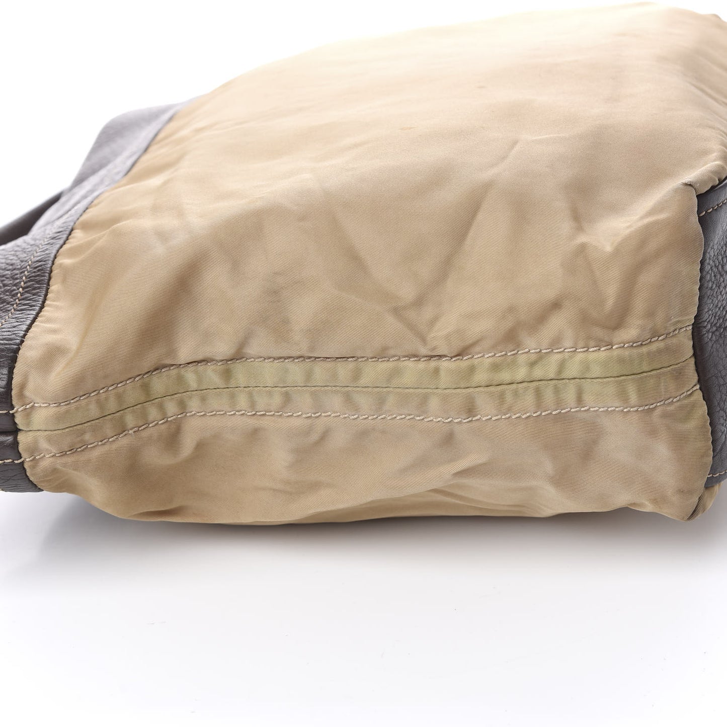 Nylon Tessuto Vitello Daino Hobo Cammello Caffe