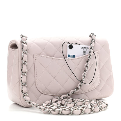 Chanel Lambskin Quilted Mini Rectangular Flap Light Purple 3 of 11