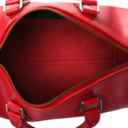 Louis Vuitton Epi Speedy 25 Castillan Red 5 of 15