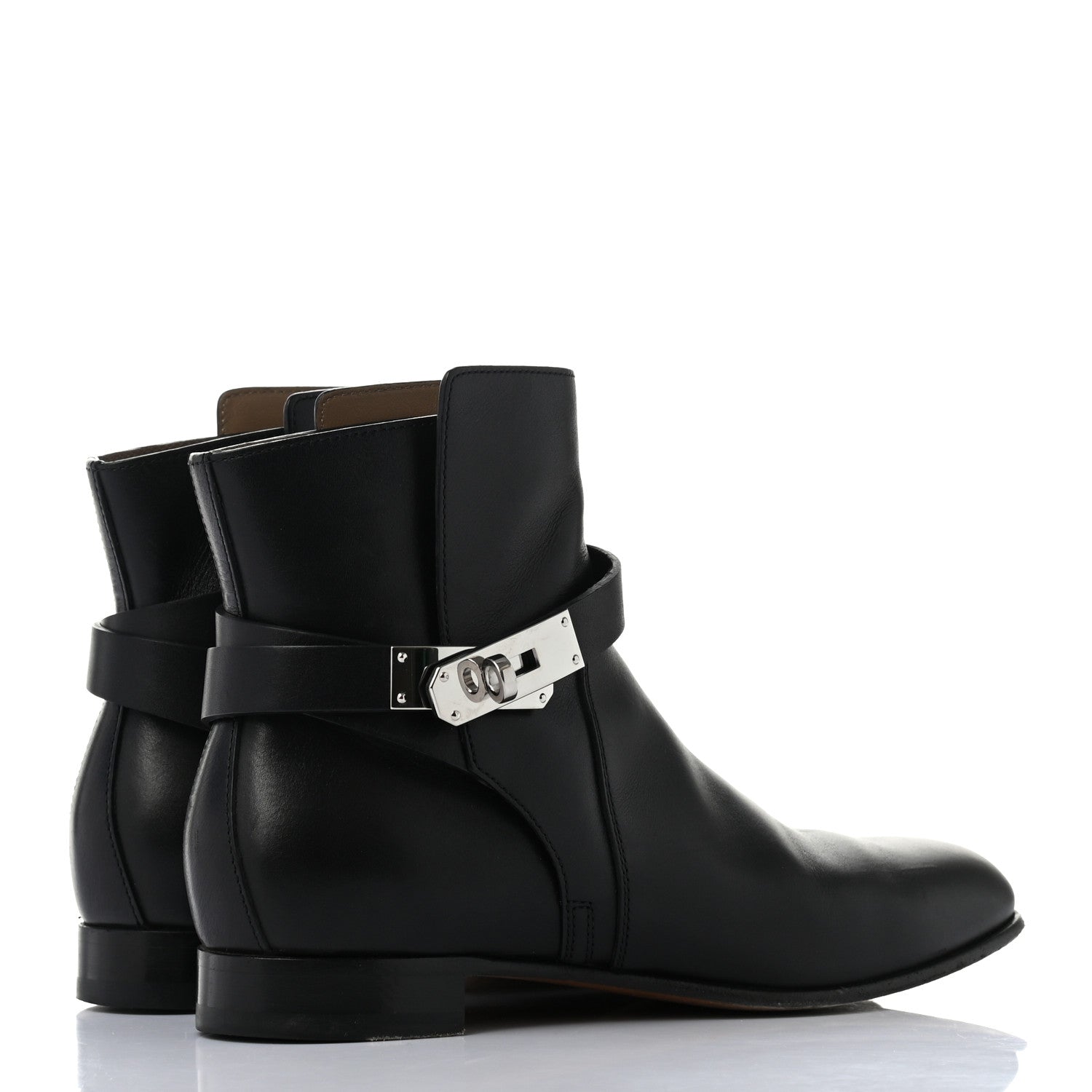Hermes Calfskin Neo Low Boots 36.5 Black 4 of 10