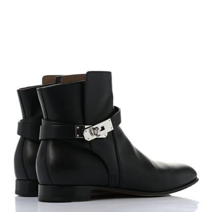Hermes Calfskin Neo Low Boots 36.5 Black 4 of 10