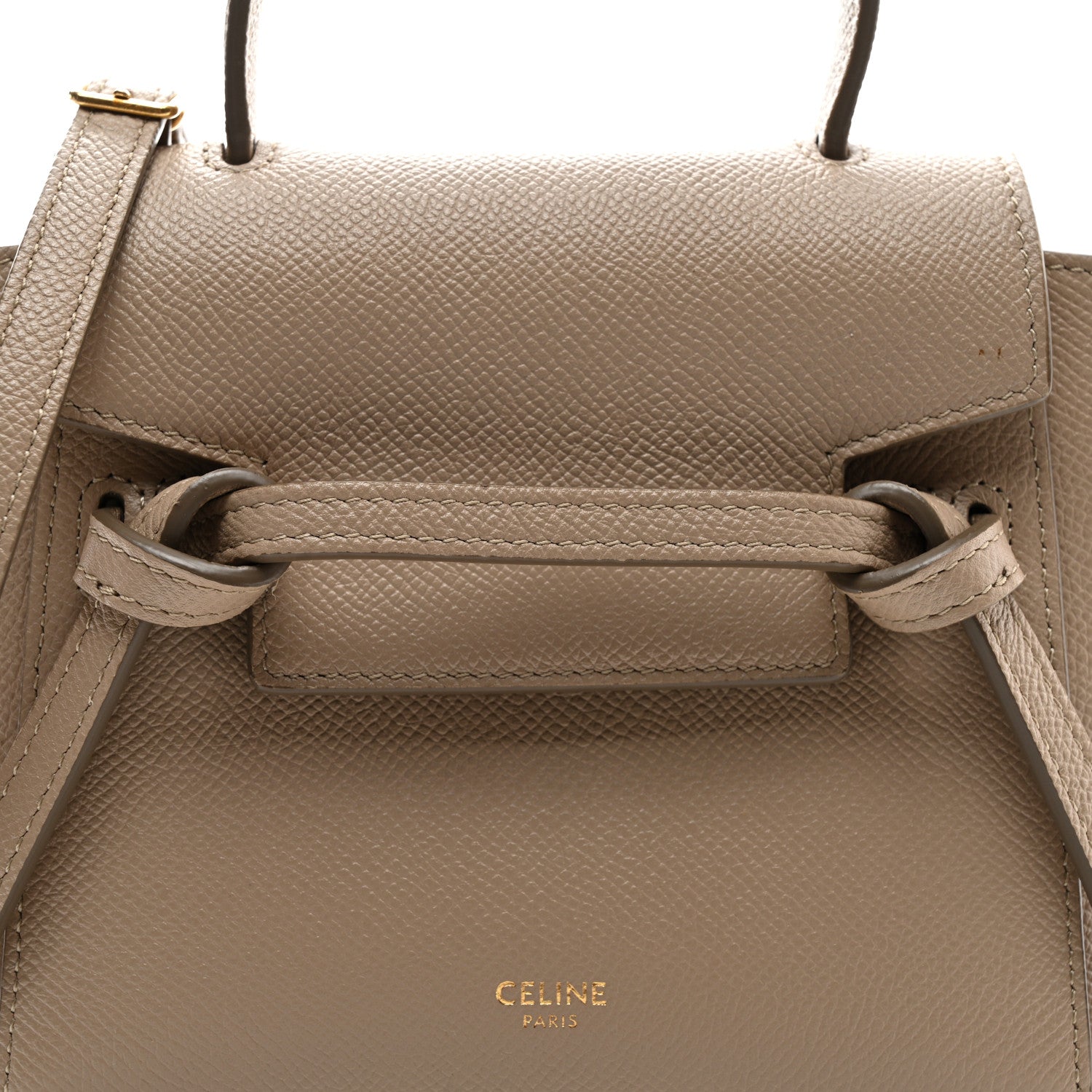 Celine Grained Calfskin Pico Belt Bag Light Taupe 8 of 11