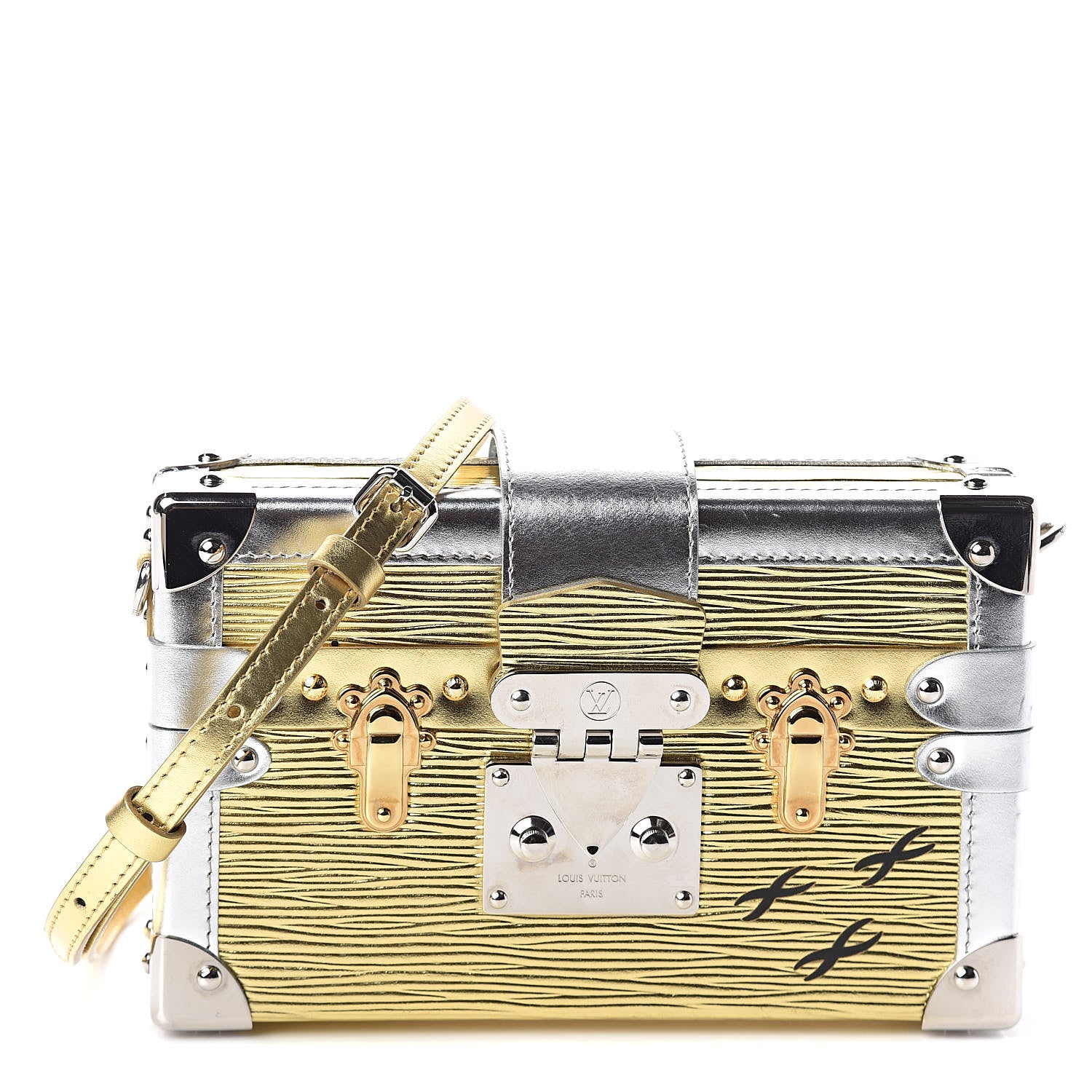 Louis Vuitton Metallic Epi Petite Malle Gold 1 of 8