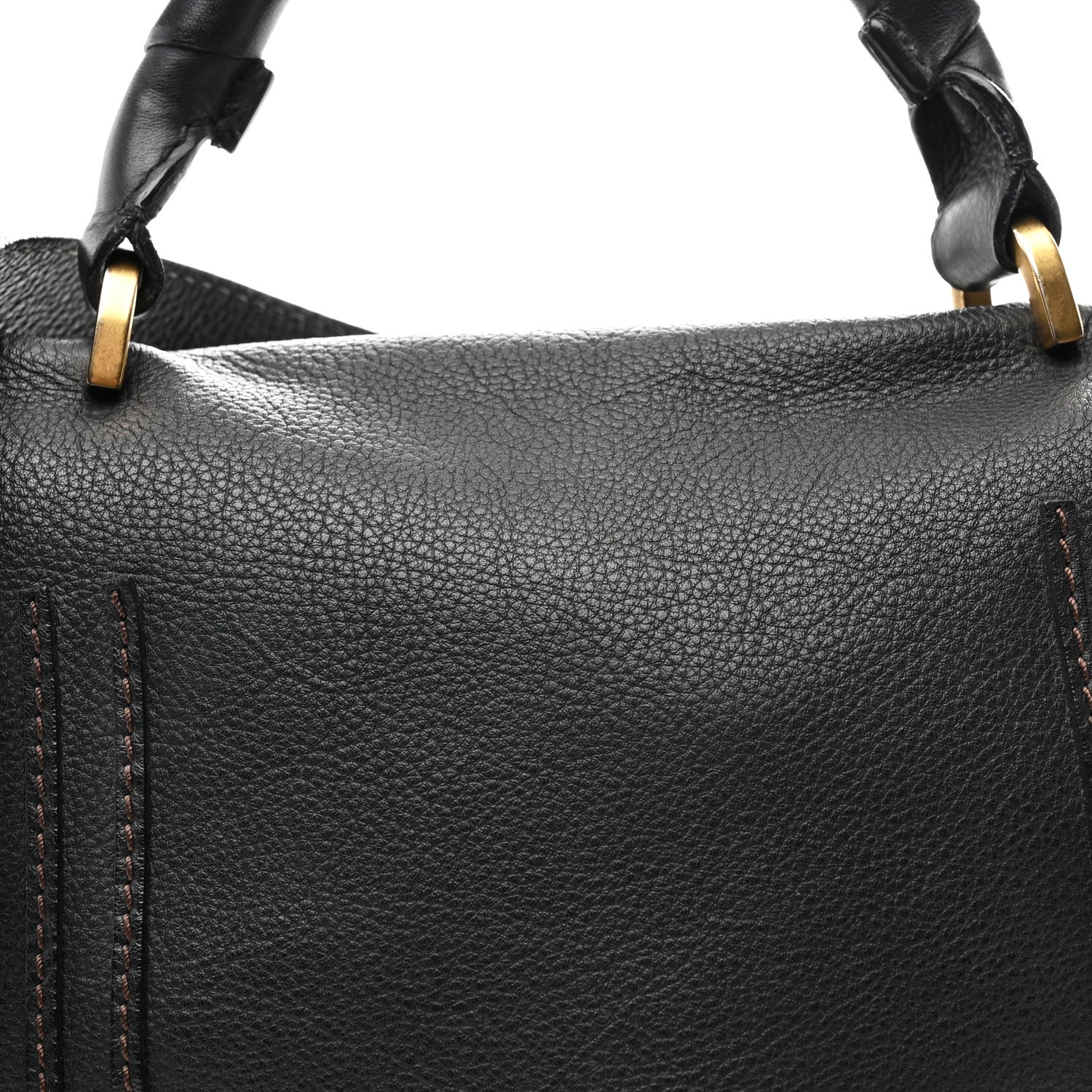 Chloe Calfskin Medium Marcie Top Handle Bag Black 8 of 11