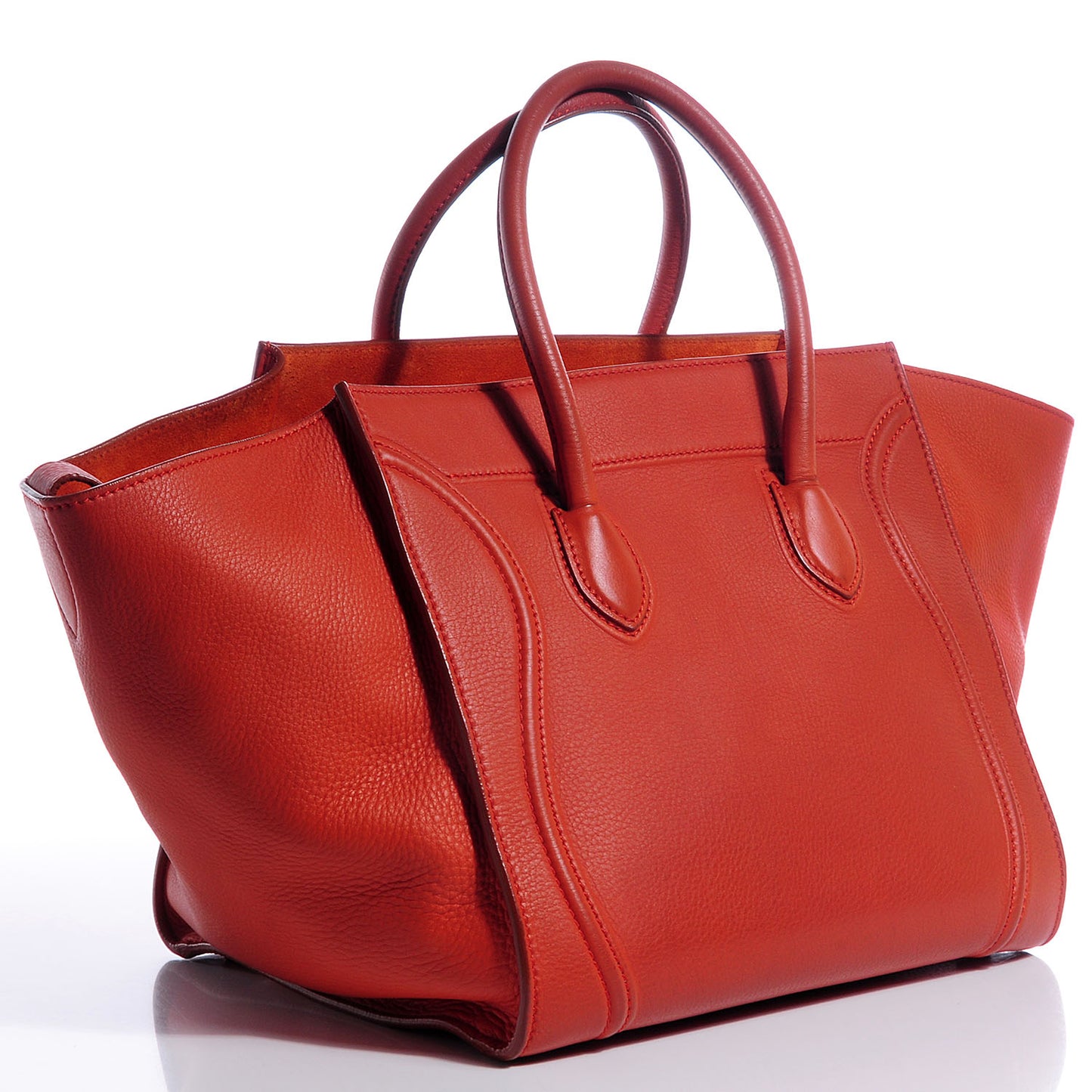 Supple Calfskin Medium Phantom Luggage Orange