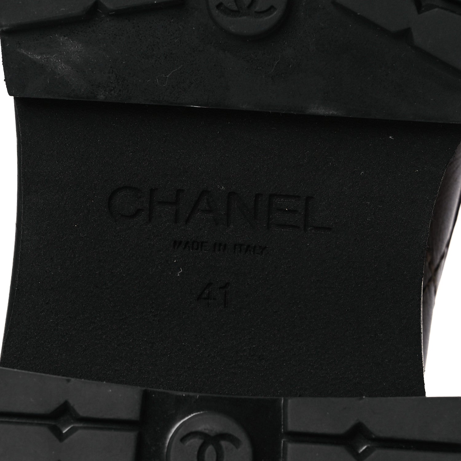 Chanel Calfskin Quilted CC Mocassin Loafers 41 Brown 8 of 14