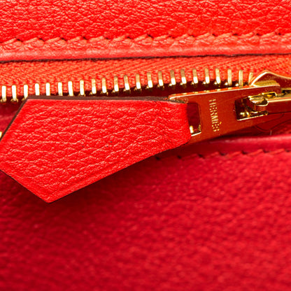 Hermes Evercolor Kelly Retourne 32 Tomate 21 of 25