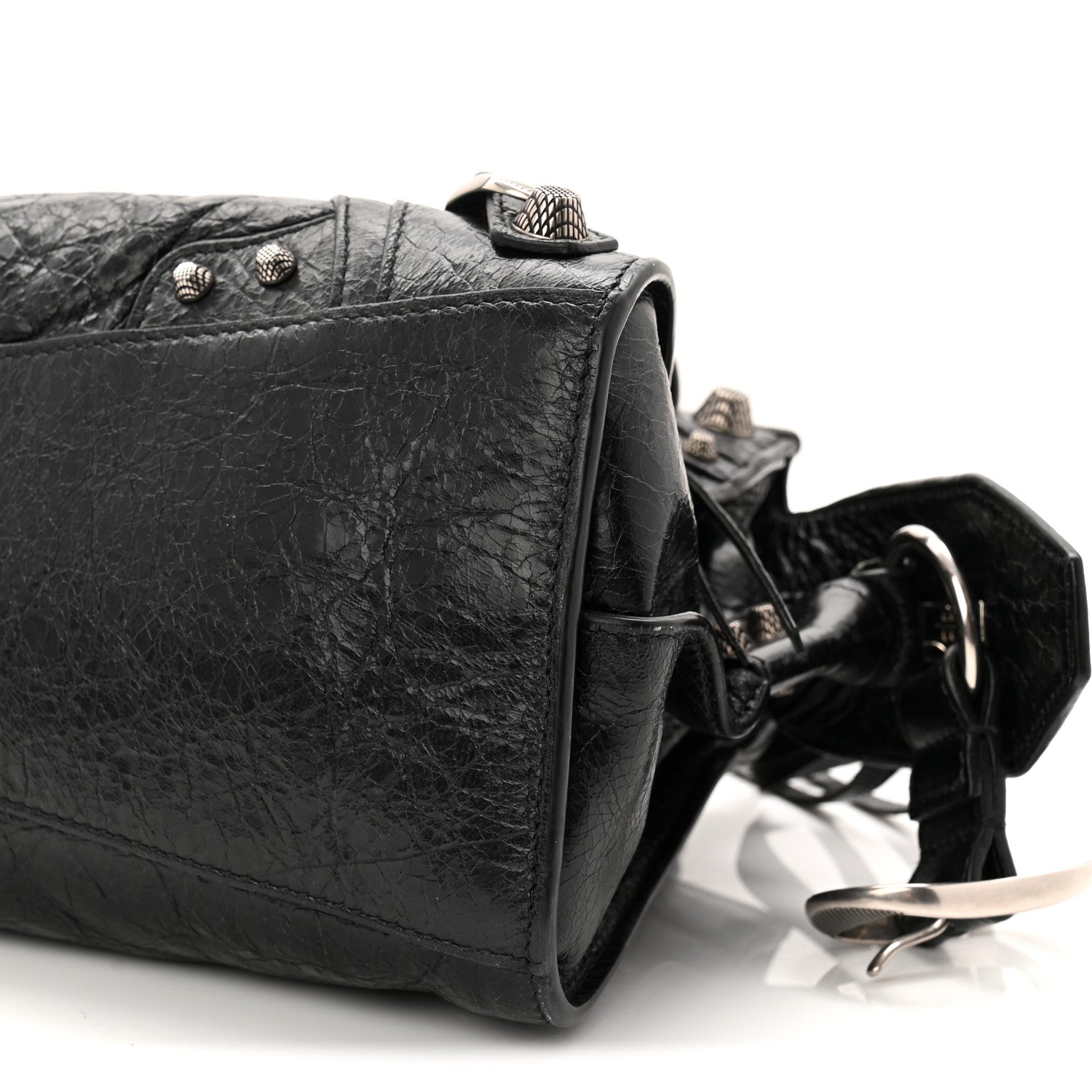 Balenciaga Agneau Arena Neo Cagole Handbag XS Black 1818296