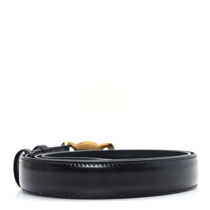 Celine Box Calfskin Medium 25mm Triomphe Belt Black 80 32 Black 2 of 5