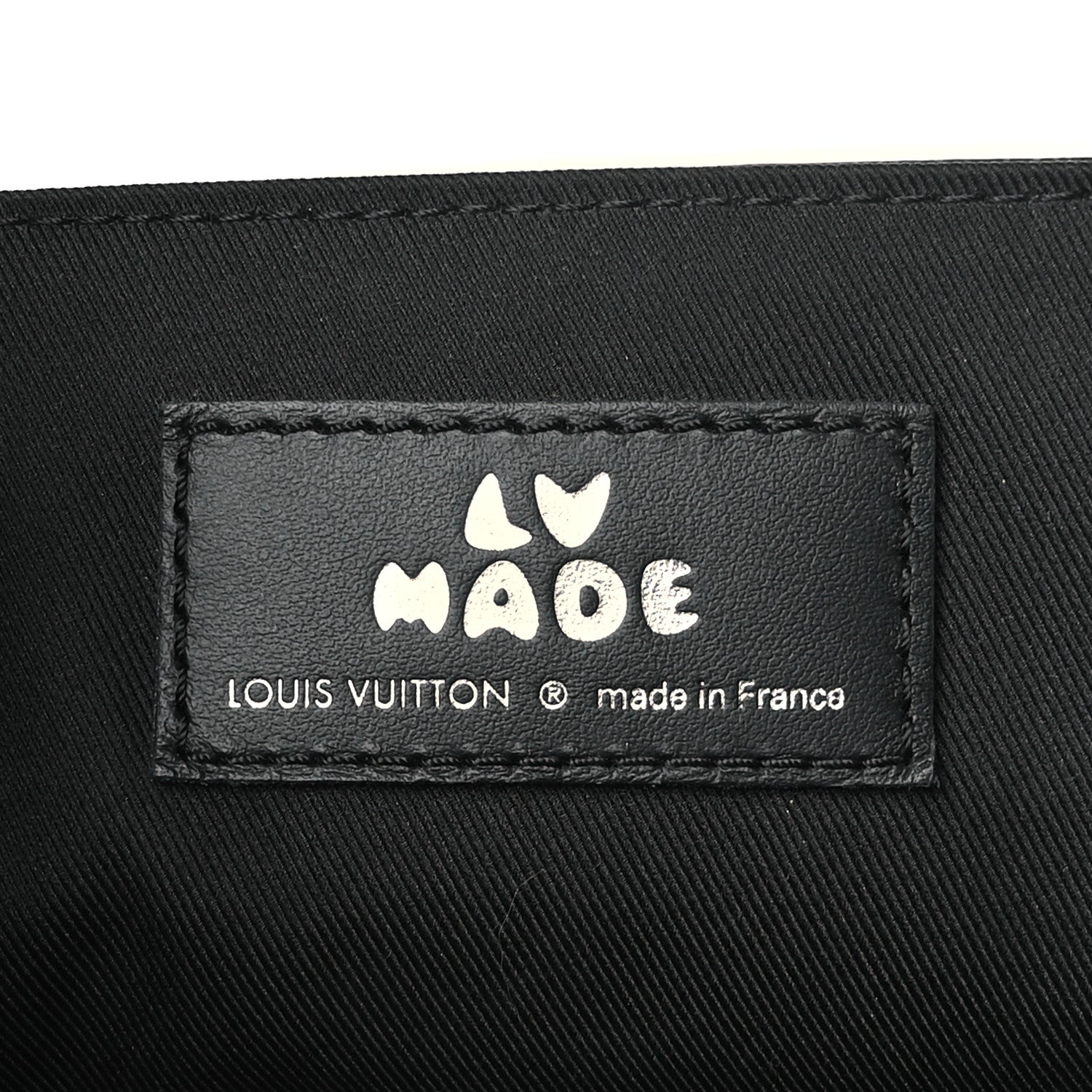 Louis Vuitton X NIGO Taurillon Monogram Denim Drip Besace Tokyo Black 5 of 9