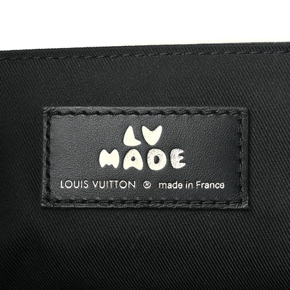 Louis Vuitton X NIGO Taurillon Monogram Denim Drip Besace Tokyo Black 5 of 9