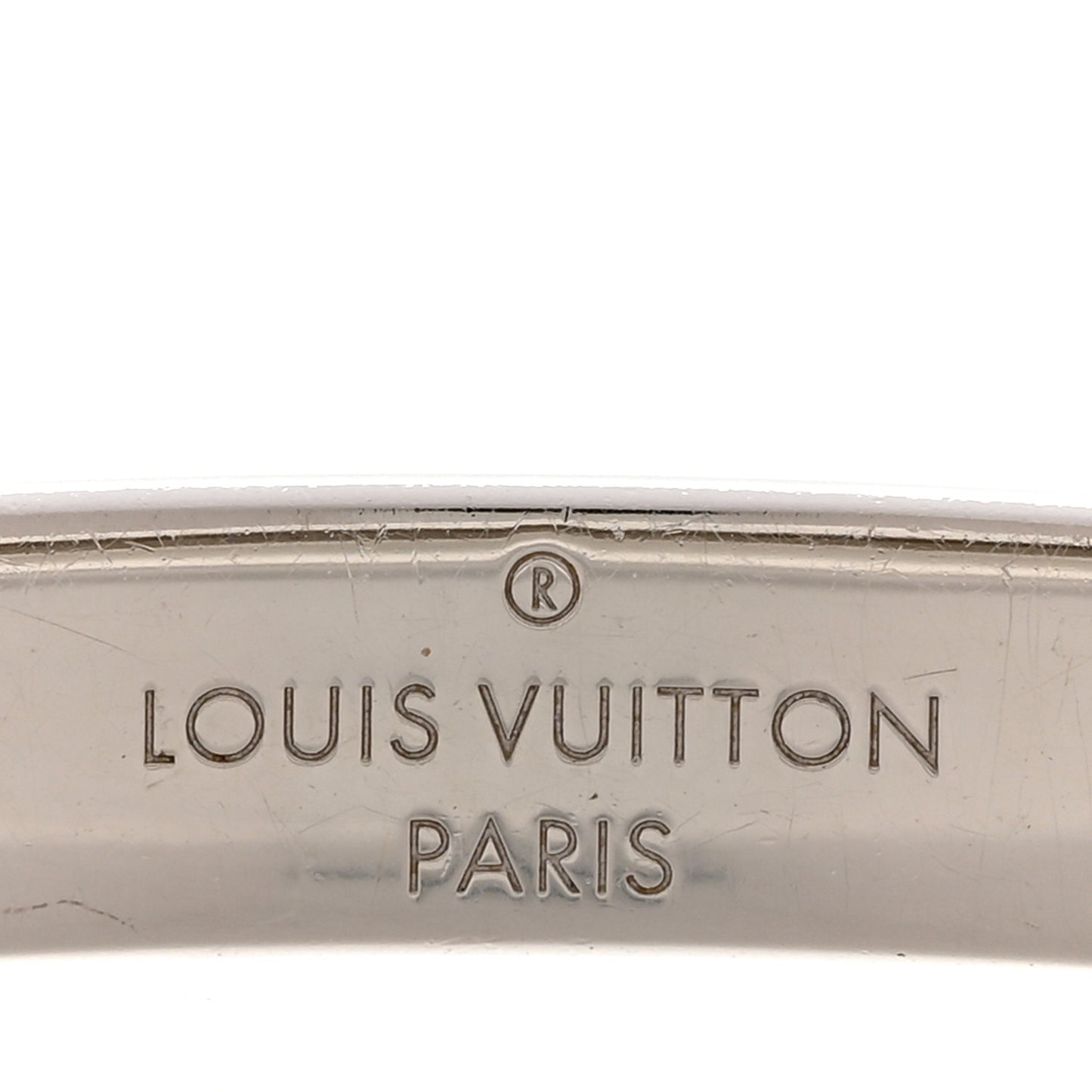 Brass Palladium Plated Nanogram Cuff S Silver
