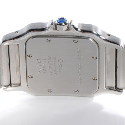 Cartier Stainless Steel 18K Yellow Gold 29mm Santos De Galbee Quartz Watch 4 of 7