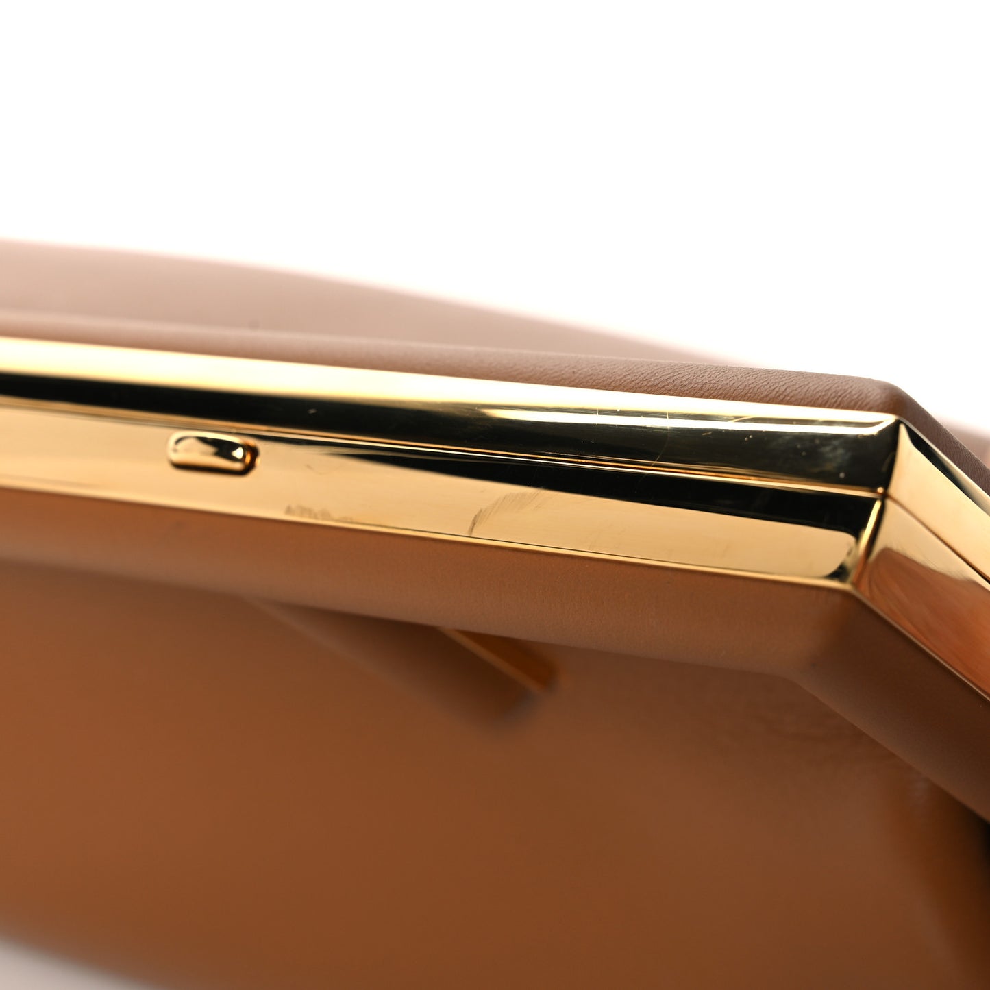 Shiny Nappa Small Fendi First Caramello