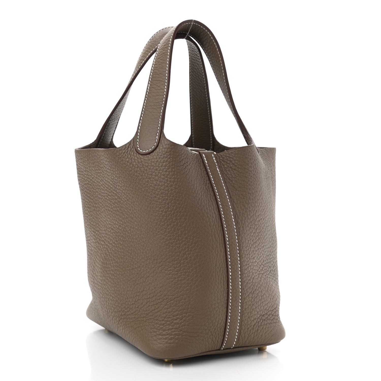 Hermes Taurillon Clemence Picotin Lock 18 PM Etoupe 3 of 12