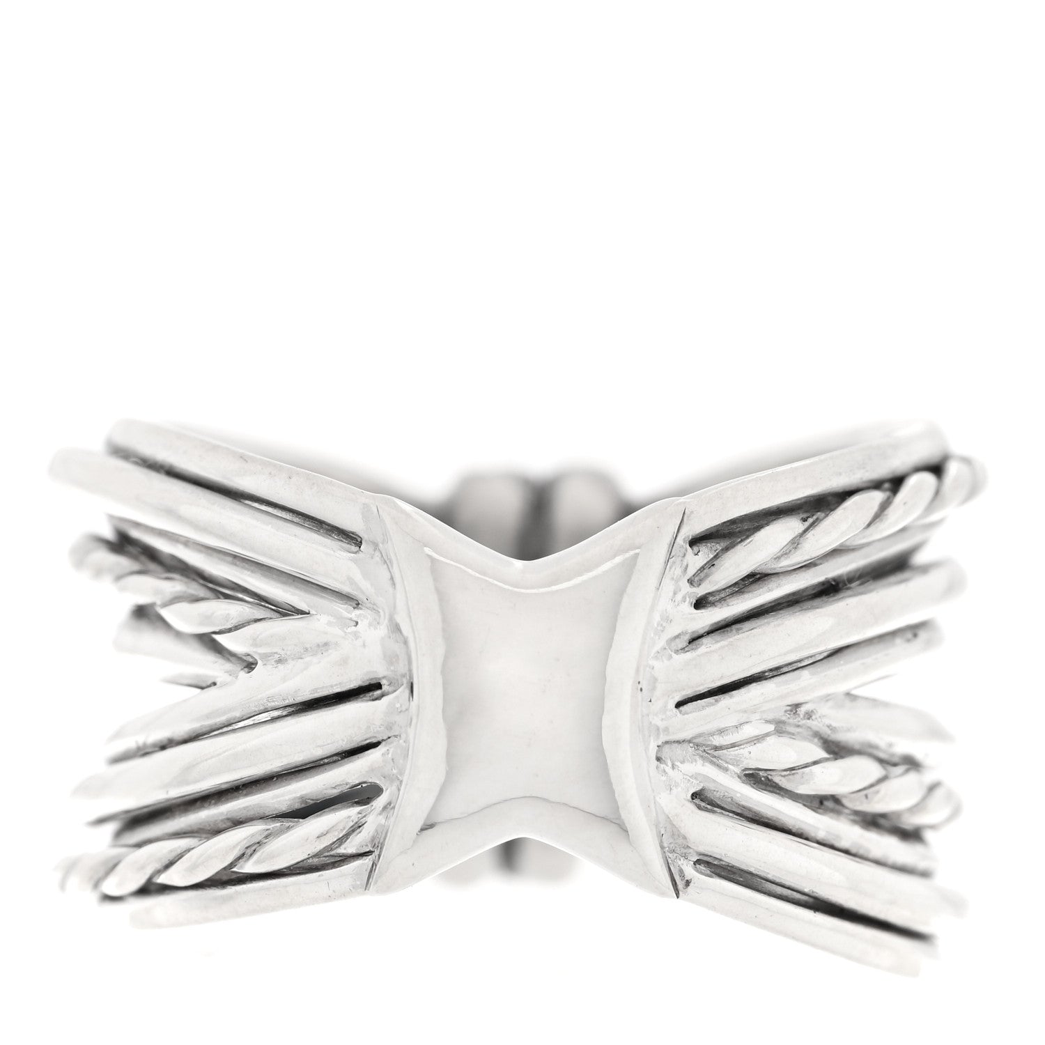 David Yurman Sterling Silver Diamond Angelika Maltese Ring 50 5.5 3 of 5